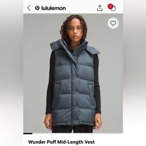 NWT Lulu Wunder Puff Vest